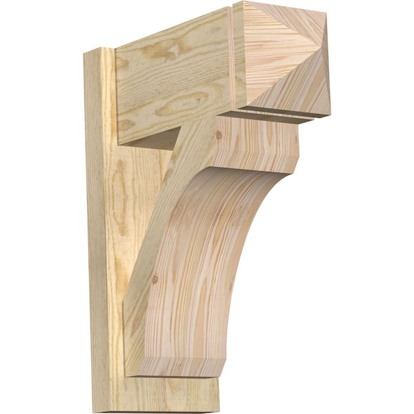 Ekena Millwork Legacy Arts & Crafts Rough Sawn Outlooker, Douglas Fir, 8"W x 18"D x 22"H OUT08X18X22LEC03RDF - main